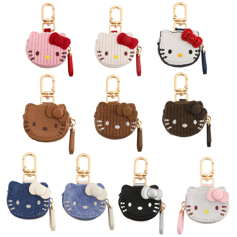 Xiaohongshu's Popular Cartoon Hello Kitty Pendant, Fashionable and Fun, High-Value Doll Kt Cat Leather Bag Keychain