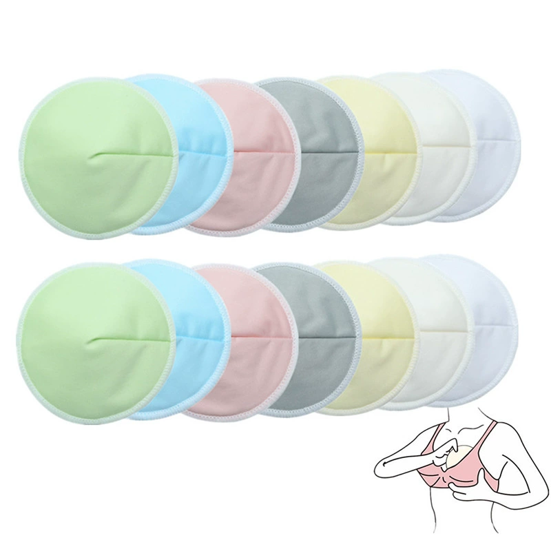 Внешняя торговля бамбукового волокна анти-переполнения груди площадку трехслойный ультра-тонкий водонепроницаемый груди патч материнская дышащая накладка груди чаша-образный Патч груди