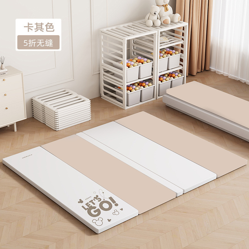 Alfombra para gateo de bebé XPE PU, plegable, de gran tamaño, acolchada, juguetes infantiles seguros y ecológicos