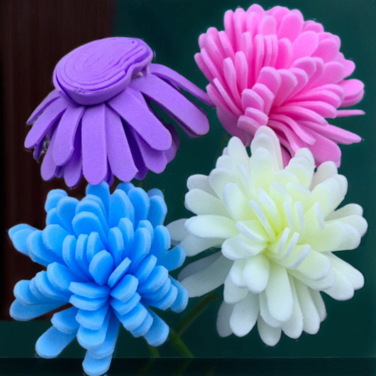 仿真花头香薰花手工DIY配件装饰干花通草PE菊花仿生创意香氛批发