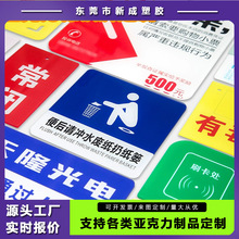 亚克力标牌展示牌贴牌吊牌二维码立牌圆牌门牌号码牌常开关