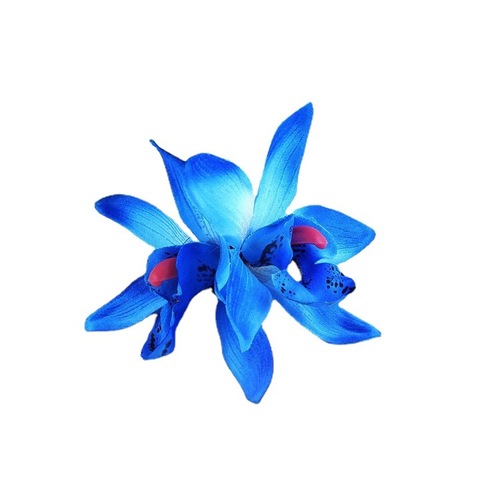 New double simulated cymbidium lace clip spring vacation hair accessories bohemian seaside beach head flower hair clip