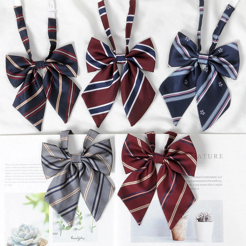Japanese-Style Academy Style Jk Bow Tie Women's Shirt, Burgundy Student Bow Tie, Sailor Uniform, Graduation Photo Bow Tie Japanese-Style Academy Style Jk Bow Tie Women's Shirt, Burgundy Student Bow Tie, Sailor Uniform, Graduation Photo Bow Tie