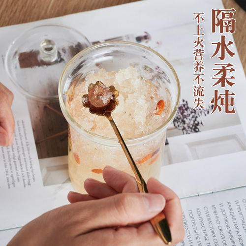 Household glass pot electric stew pot health pot high borosilicate high temperature resistant cooking peach gum white fungus bird's nest water-proof stew pot stew pot