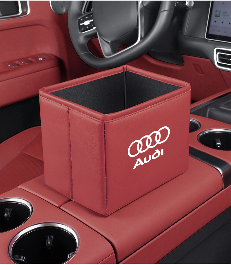Suitable for Audi A6L/A4L/Q5L/A7/Q3/A3 Car Storage Box Foldable Trash Can Storage Box