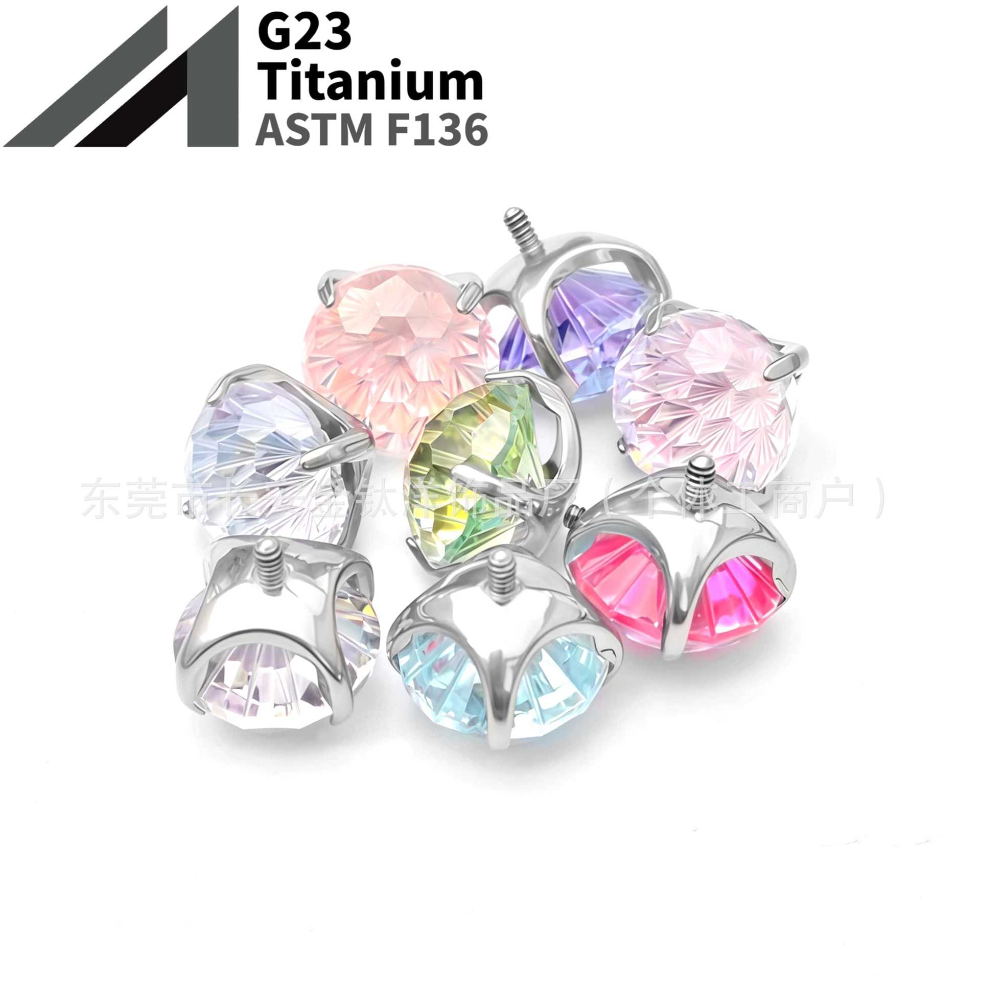 16G labret stud size and finish detail