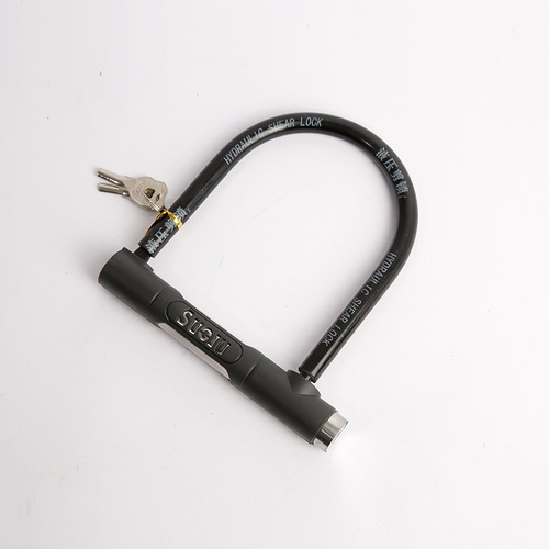 Manufacturer's supply Electric vehicle lock U-type anti-theft lock Motorcycle lock Anti-shear anti-theft shop U-type lock Double insertion lock