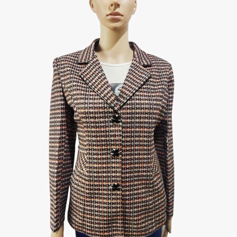 Women's Guini Tops New Spring & Fall Small Middle-Aged Mothers Casual Suits Western-Style Houndstooth Suit Jackets