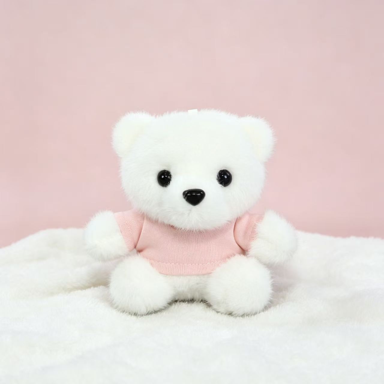 Vestido osos llaveros muñecas de peluche camisetas pantalones mochila colgante pequeño regalo colgante muñeca de peluche