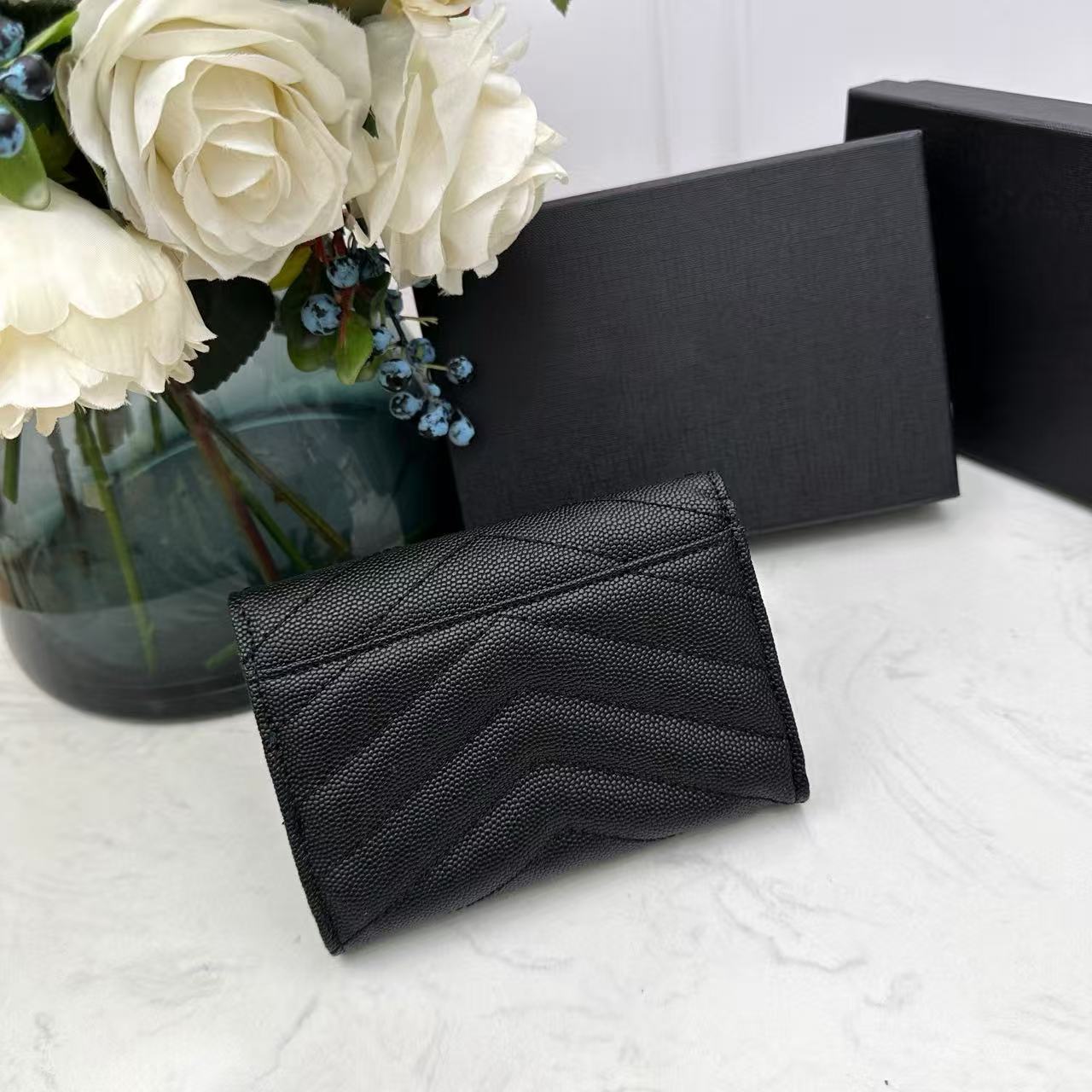 Wallet, quality short gift box for men and women, genuine leather 3