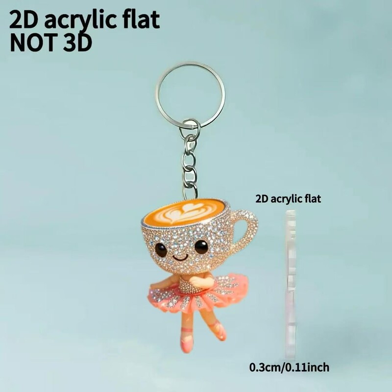 Cross-Border 2D Christmas Promotion Small Gift Shan Hai Jing Keychain Pendant Cartoon Acrylic Car Ornament