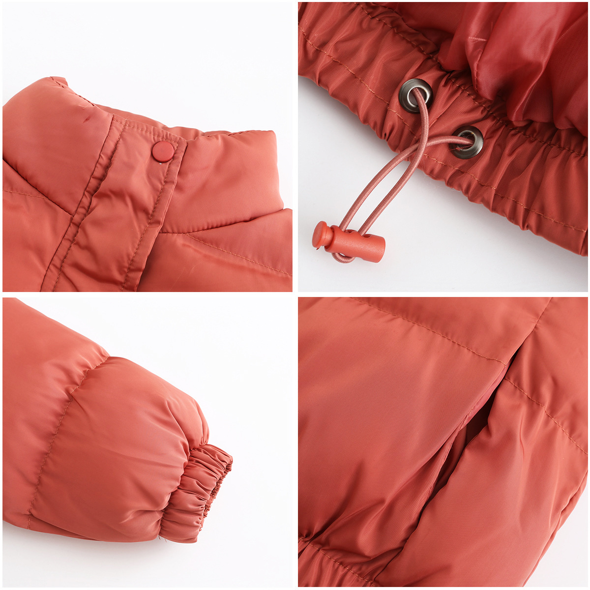 Chaqueta corta acolchada para mujer, estilo elegante y ligero