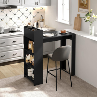 Wooden Small Household Multifunctional Storage Bar Woodbar Environmentally Friendly Modern Simple Removable Bar Table