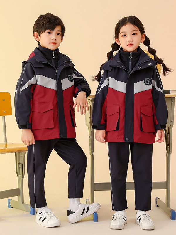 瀾洋貝沖前線服三合一中学生制服冬服運動服児童クラス服児童制服|undefined