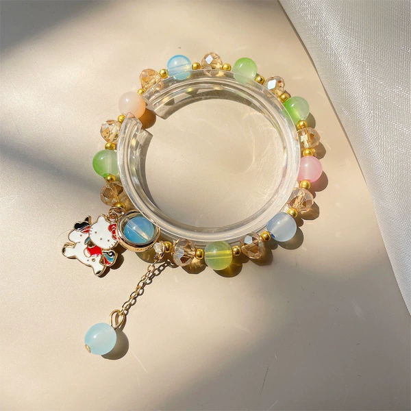 KT cat ice-transparent color bracelet #SZ263