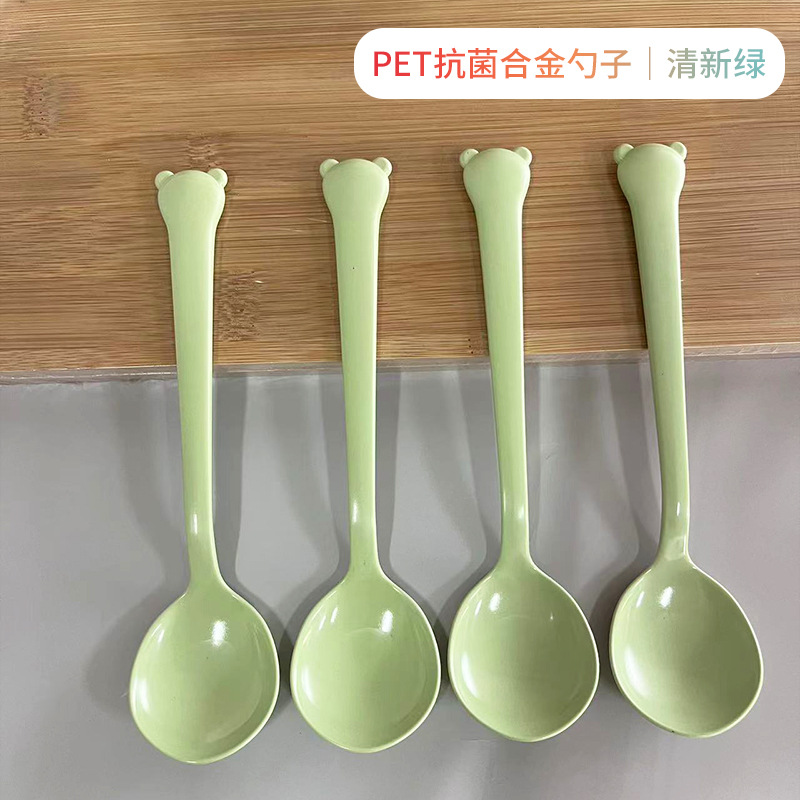 합금 스푼-신선한 녹색 (1)