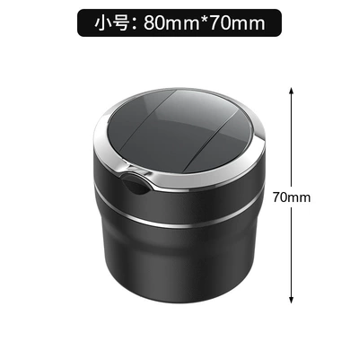 Car Ashtray Ceramic Liner Fashion Creative Car Ashtray High Flame Retardant Car Ashtray LED Light (Car ashtray) - small