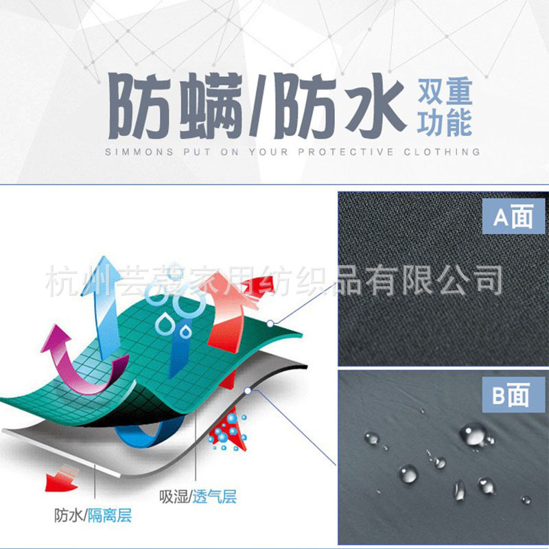 cubierta de colcha impermeable cubierta a prueba de fugas una sola persona cubierta de barrera de orina hospitalario de ancianos lavadible a máquina personalizada