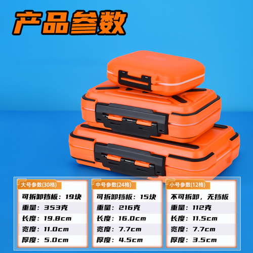 Fishing Accessories Box Fishing Gear Waterproof Lure Box Tool Box Hook Storage Box Lure Bait Box Fishing Supplies Equipment