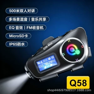 Musiqi Paylaşımı Domofon Kaskları, Bluetooth Qulaqlıqlar, 300m Domofon FM Su Keçirməyən