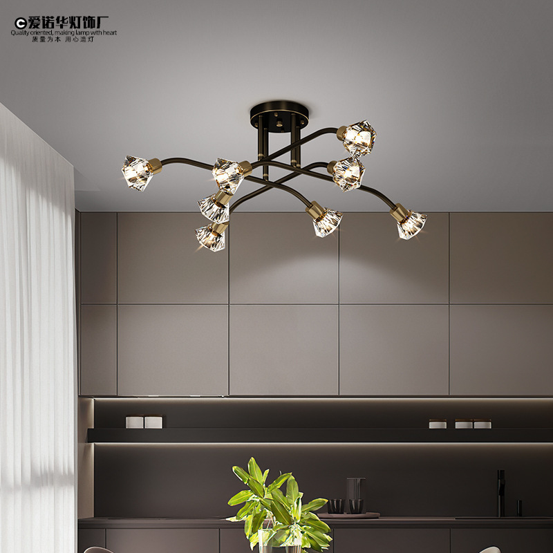 Copper modern and minimalistic lights for living room