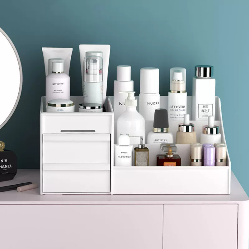 Table cosmetic universal storage box, capacious lipstick, face mask, dressing table
