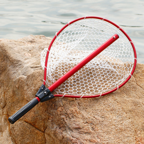Weihe water drop type fishing net silicone net pocket single section aluminum alloy short section fishing net telescopic fishing net factory wholesale
