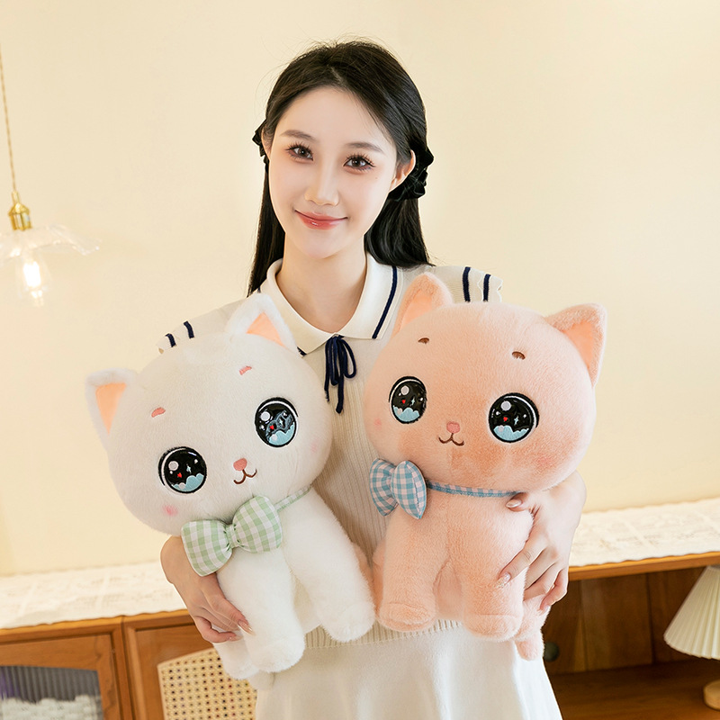 新款乖乖猫公仔玩偶可爱猫咪抱枕抓机娃娃礼品批发女孩生日礼物