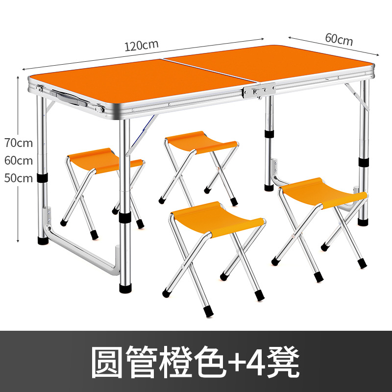 Puesto de mercado nocturno, mesa pequeña plegable rectangular portátil, mesa de comedor para el hogar simple, mesa plegable para exteriores