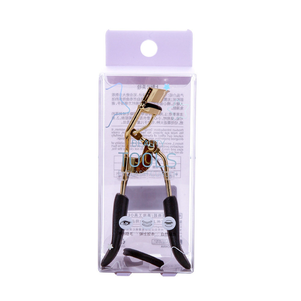 LMLTOP Sunflower Wide Angle Eyelash Clips acero inoxidable oro eyelash clips curler con cinta adhesiva SY519