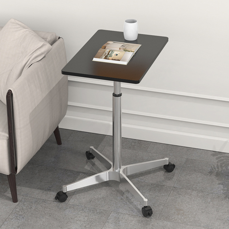 Office Desk with Wheels Sofa Bedside Table Bedroom Mobile Workbench Notebook Stand-up Lifting Computer Desk Office Desk with Wheels Sofa Bedside Table Bedroom Mobile Workbench Notebook Stand-up Lifting Computer Desk
