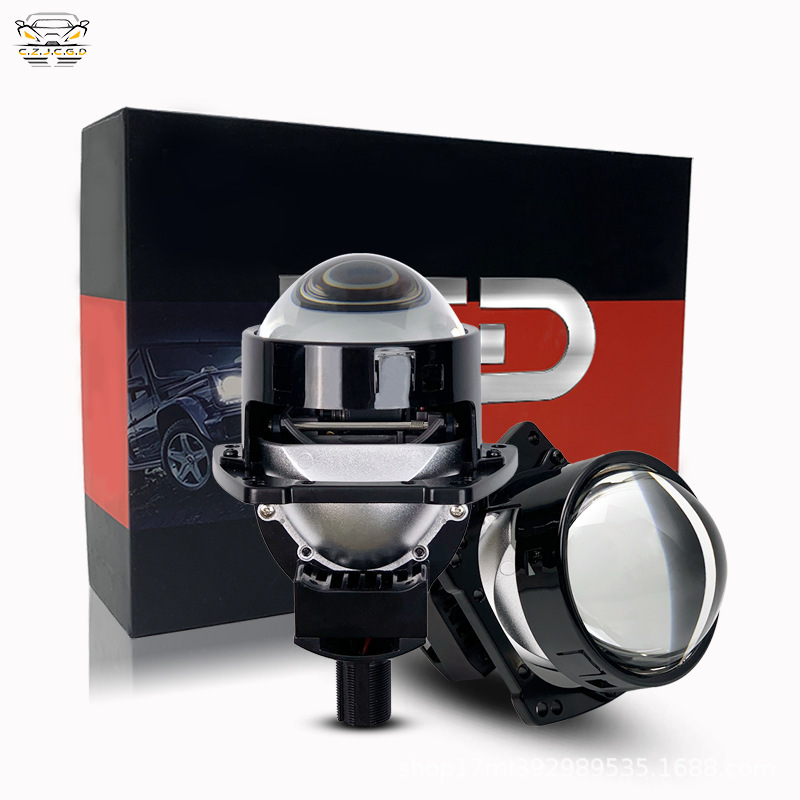 Accesorios de faro LED para automóviles 3 pulgadas sin pérdidas lente de doble luz 60W taza de lámpara única H4 H7 condujo motocicleta HD