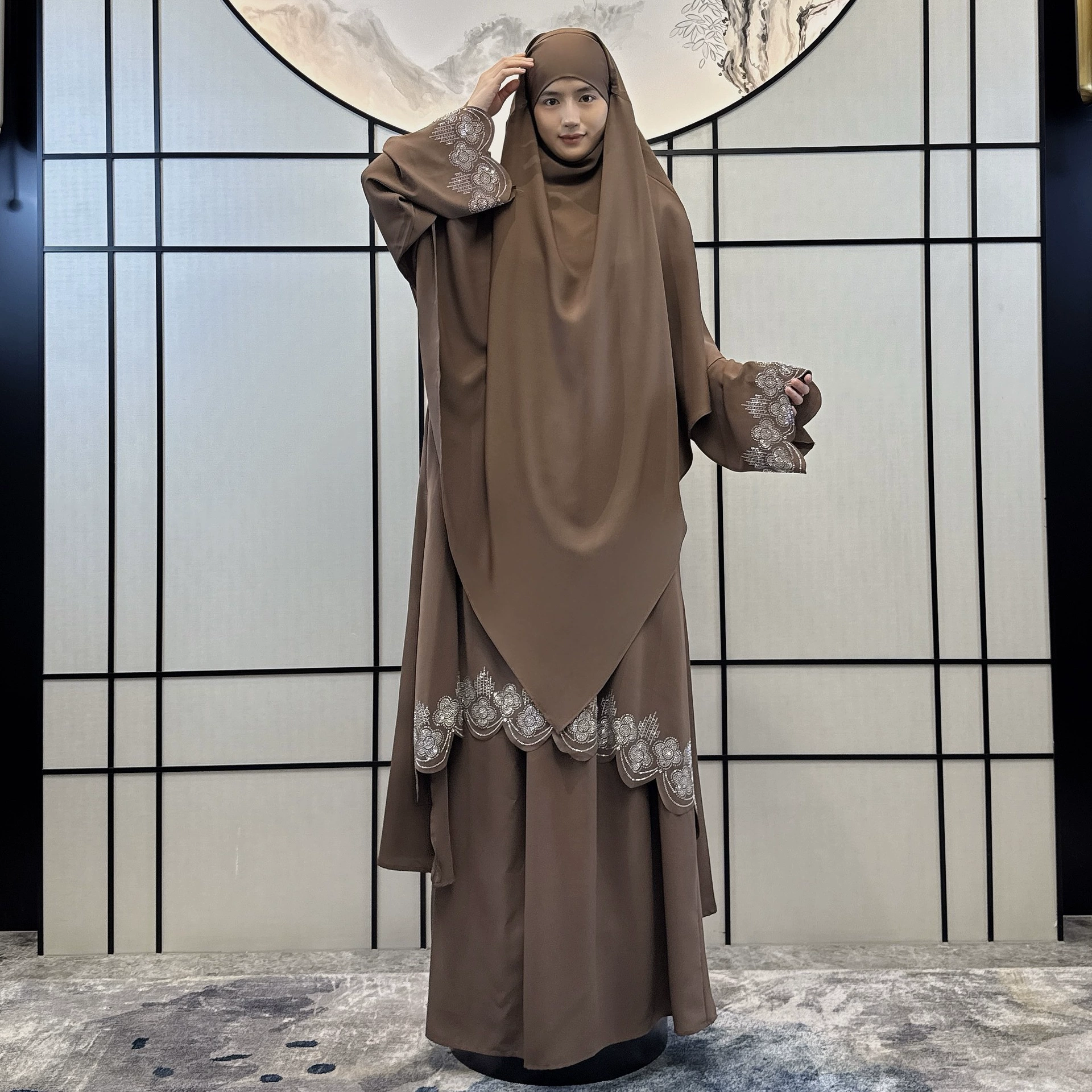 Кросс-бордер женское платье, халат, длинная юбка ABAYA мода горячий барабан Халат ближний восток женская одежда арабская юбка