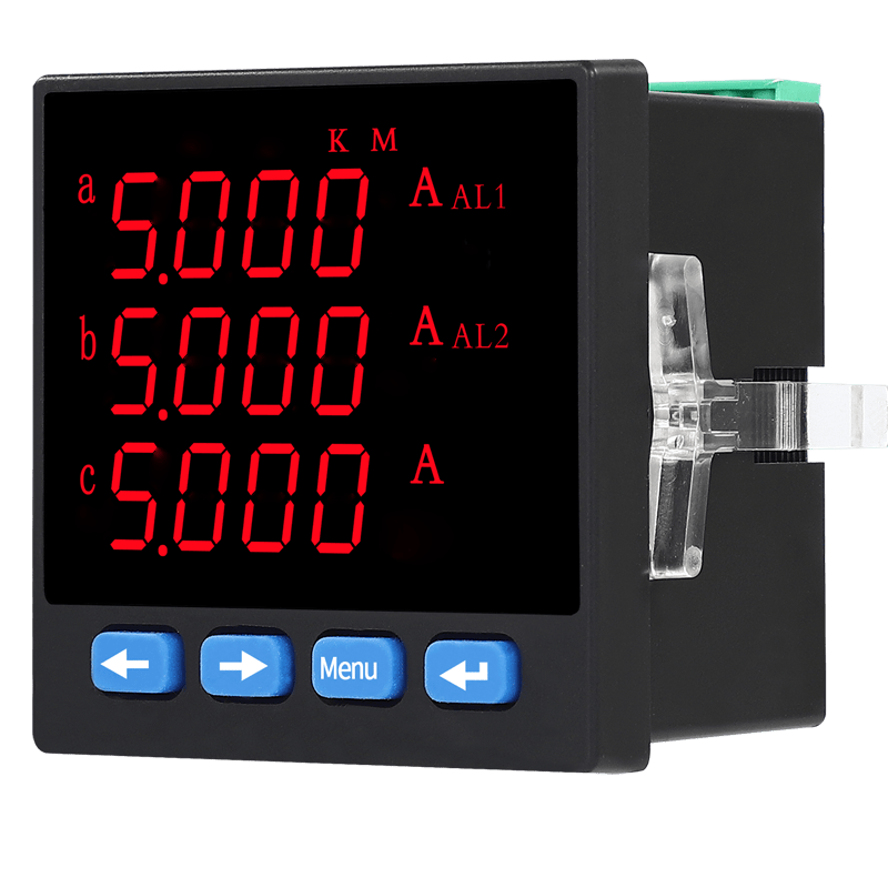 数显单三相电流电压表RS485通讯380V/220V电流电压数字显示仪表