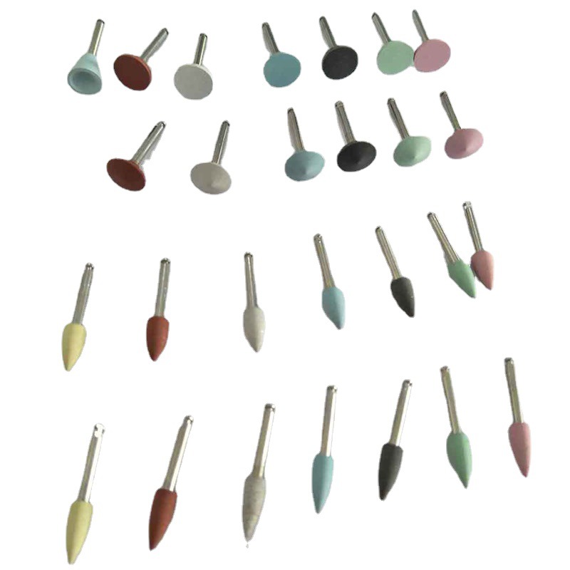 牙科硅胶抛光磨头橡胶打磨抛光弯机抛光轮低速抛光齿科材料|ru