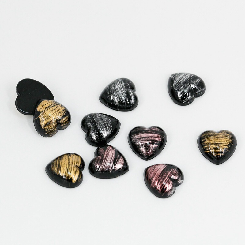 New Nail Stickers Heart Painted with Diamonds 8mm 10mm Nail Art Jewelry Nail Art Diamonds Special-Shaped Diamonds