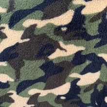 280G双面北极绒迷彩印花 双面舒棉绒 家居服睡衣浴袍卫衣毛绒面料