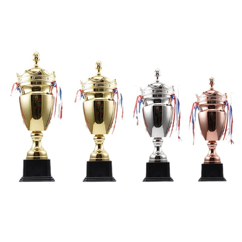 2024 nuevo trofeo de metal de gama alta al por mayor Premios empresa de negocios Reunión Anual trofeo de aleación de cristal