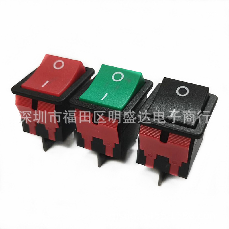台湾进口船形开关 LR220-C5N 防水翘板开关 6脚2档 30A大电流