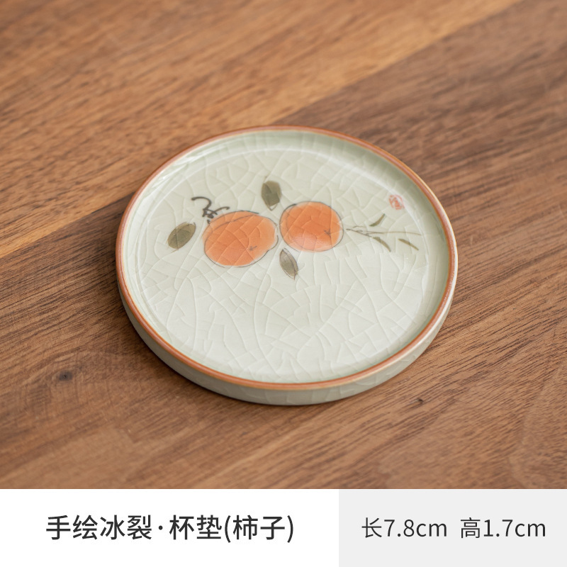 哥窯手描き側は壺蓋碗陶磁器杯個人専用公道杯闘笠杯工夫茶道具杯|undefined