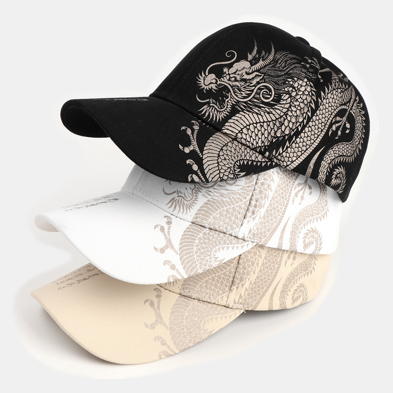 Unisex Ethnic Style Dragon Printing Baseball Cap display picture 1