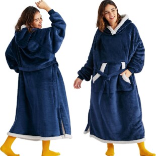 TEMU���R�d�羳˯��Ů���m�q���L�Q�ڴ�hoodie blanket �羳����