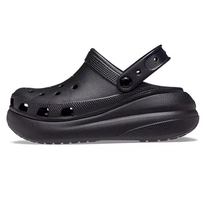 Летние тапочки в стиле Crocs, классические нескользящие босоножки на платформе, пляжная обувь, коллекция 2023, для влюбленных, увеличивают рост