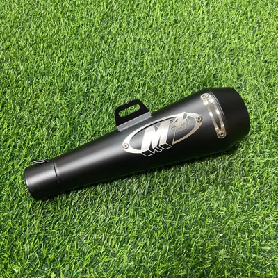 Motorcycle Exhaust Pipe Modification Motorcycle exhaust pipe - black-blackheads-logo-on-the-left