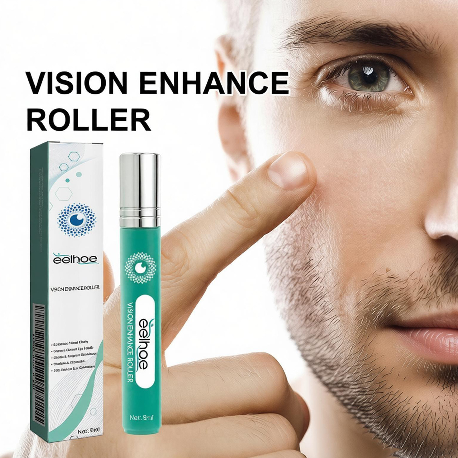 Eelhoe Eye Roller Essence Gentle Daily Portable Eye Massage Essence Roller Ball Comfortable Care