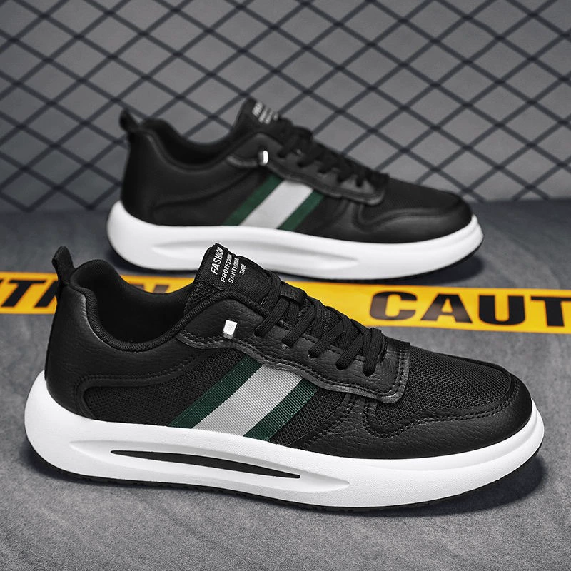 Дышащая сетчатая повседневная обувь мужская 2025 новая модная студенческая обувь маленькая белая обувь на открытом воздухе спортивная обувь с высоким цветом доска обувь