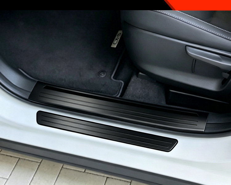 Suitable for 26 models of Mazda CX-5 modified cars, internal and external welcome threshold strips, stainless steel protective pedals