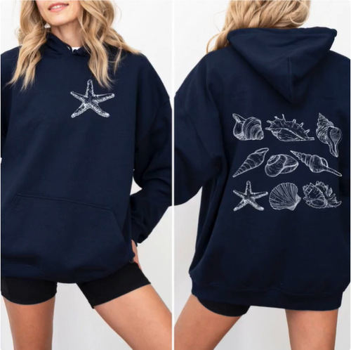 Coconut Girl Hooded Sweatshirt, the perfect gift for beach lovers and shell collectors