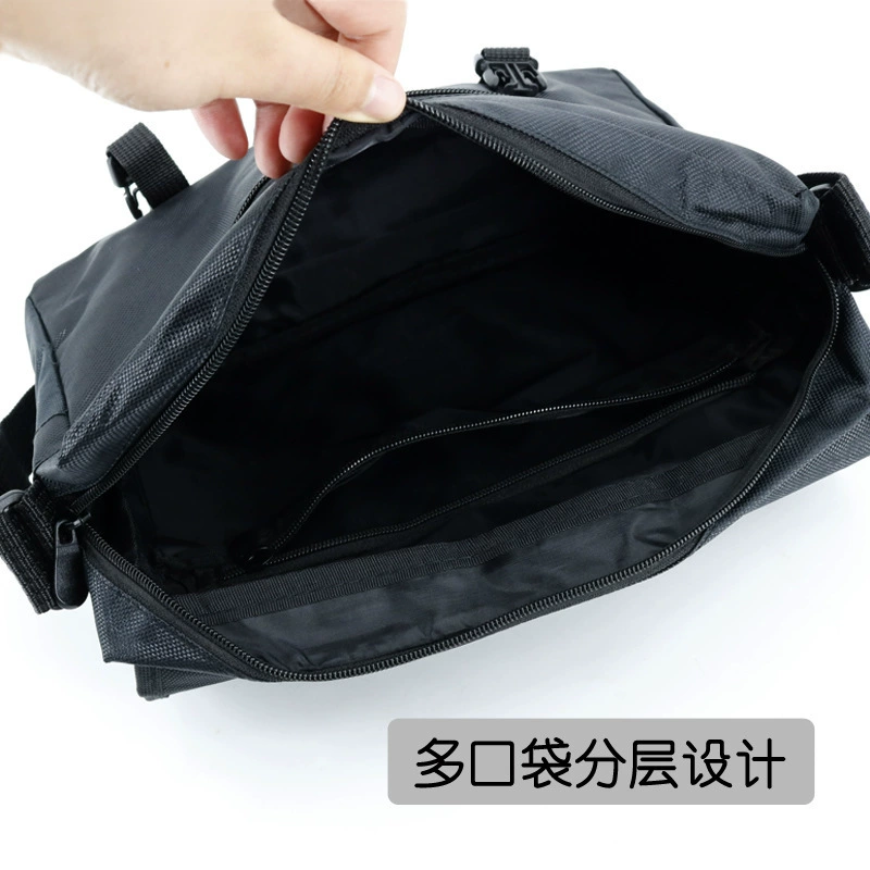 Black backpack one shoulder, men's camouflage tactics bag