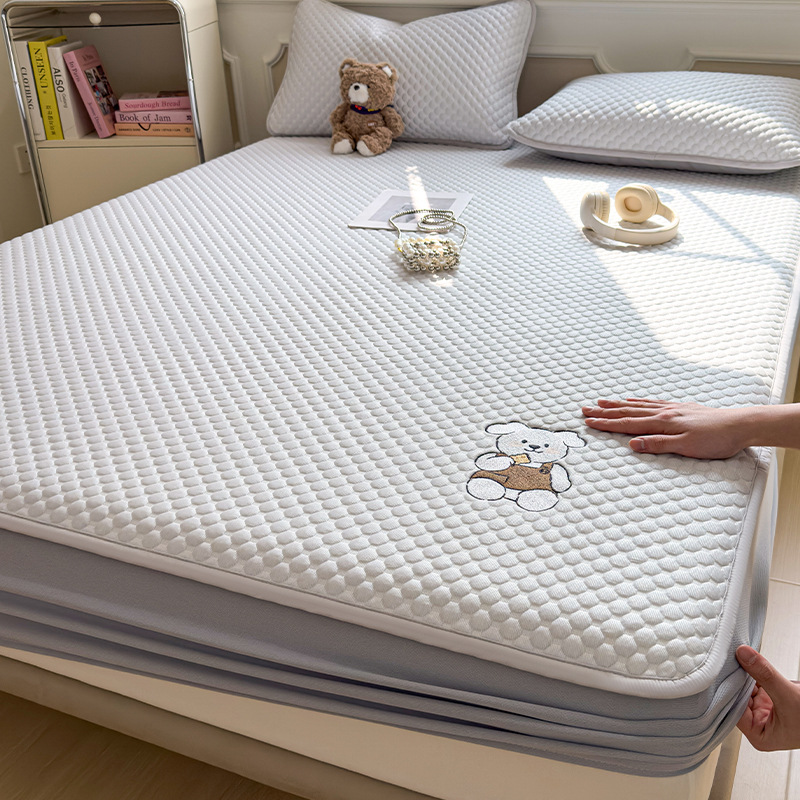 Verano frío madre-infanto esterilla de hielo casera frijoles de aire acondicionado una sola alfombra suave esterilla de verano set de tres piezas